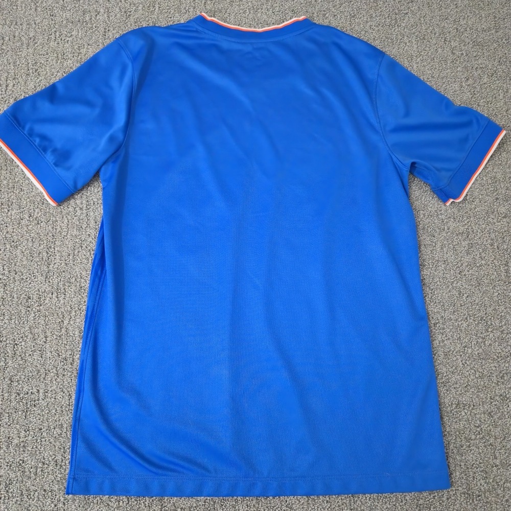 Nike Star India Short Sleeve Dri-Fit Jersey Shirt Adult Size M Cricket Blue - Picture 5 of 5